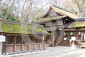 Kawai-jinja Shrine at Shimogamo-jinja Shrine in Kyoto, Japan. It is part of UNESCO World Heritage Site.