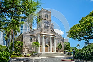 Kawaiahao Church at Honolulu, Oahu, Hawaii