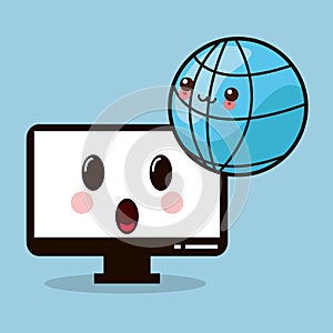 kawaii computer monitor global