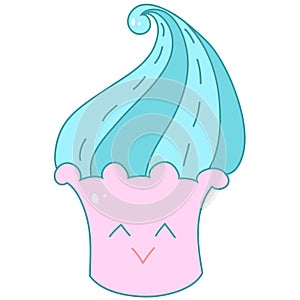 Sweet cupcake design, vector illustration