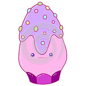 Sweet cupcake design, vector illustration