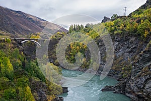 Kawarau Gorge Suspension Bridge, New Zealand