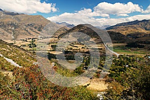 Kawarau river valley