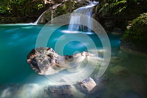 The Kawasan Falls, Cebu, Philippines photo