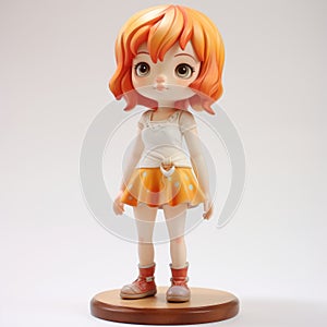 Kawazu No Mau Otai Doll Model Figure - Playful Manga-inspired Cartoon Girl