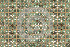 Kawung Batik Pattern - cotton photo