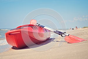 Kayac boat on the beach