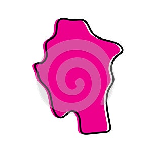 Kayah State of myanmar vector map illustration