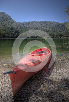 Kayak on beach