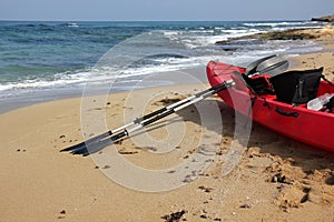 Kayak on the beach