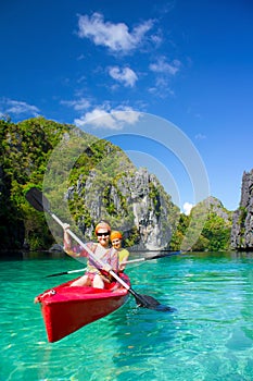 Kayak in the Blue Lagoon
