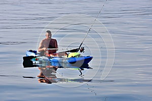 Kayak fisherman.