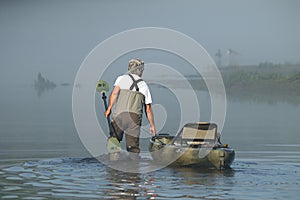 Kayak fishing the caneyfork river