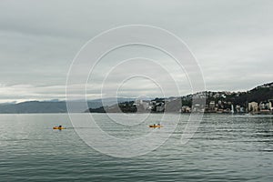 Kayak in harbour