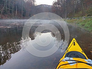 Kayak on the lake