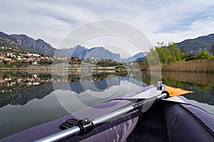 Kayak on Lake Annone in Brianza photo