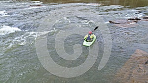 Kayak Preparing for Whitewaters