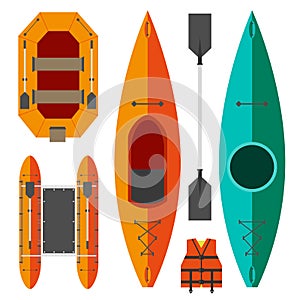 Kayak and raft boats