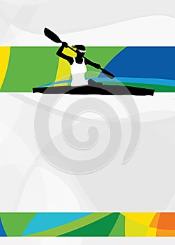 Kayak sport background
