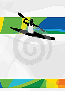 Kayak sport background