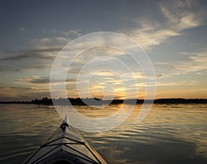 Kayak at Sunset
