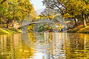 Kayak trip on the river Daugava and the canal around the old cit