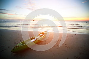 Kayak at the tropical beach