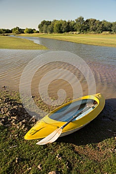 Kayak by water