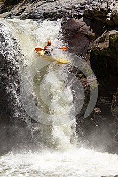 Kayak Waterfall Jump