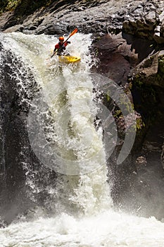 Kayak Waterfall Jump