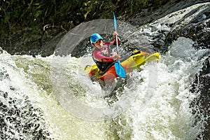 Kayak Waterfall Jump