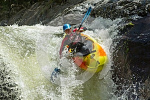 Kayak Waterfall Jump photo