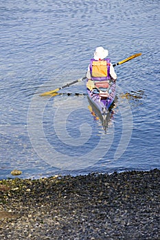 Kayaker kayaking