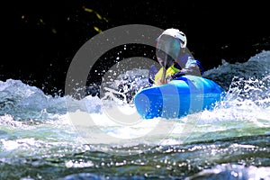 Kayaker Patton\'s Run Nantahala River photo