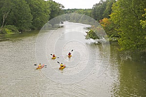 Kayakers on the Nottawasaga River