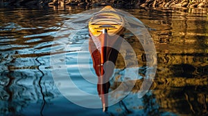 A Kayakers Paddle In The Water. Generative AI