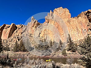 Kayakers on the River at Smith Rock