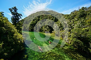 Kayaking at Abel Tasman National Park in New Zealand