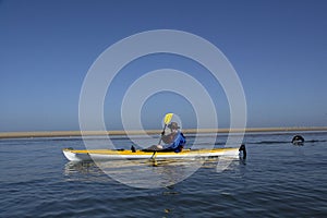 Kayaking around Pelican Point
