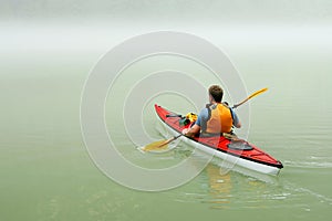 Kayaking in Banff