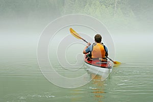 Kayaking in Banff