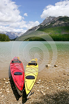 Kayaking in Banff