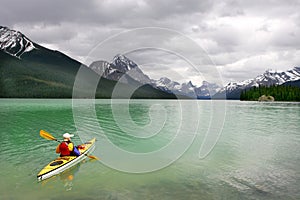 Kayaking in Banff