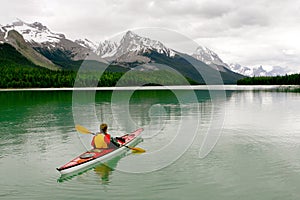 Kayaking in Banff