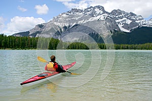 Kayaking in Banff