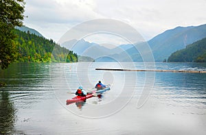 Kayaking on Crescent Lake