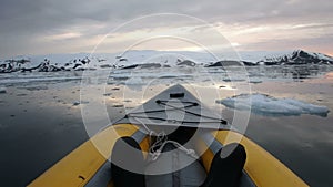 Kayaking Deception Island, Antarctica