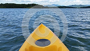 Kayaking on the lake