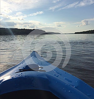 Kayaking on the Mississippi River