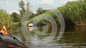 Kayaking in nature